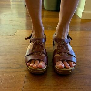Women’s Dansko Brown Leather Sandals